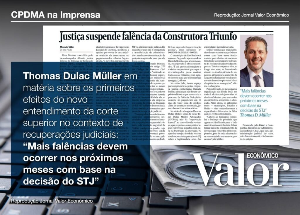 Caso Triunfo reacende debate sobre falência, recuperação judicial e crédito tributário